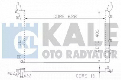 KALE OTO RADYATOR 342220 -  Радиатор, охлаждение двигателя